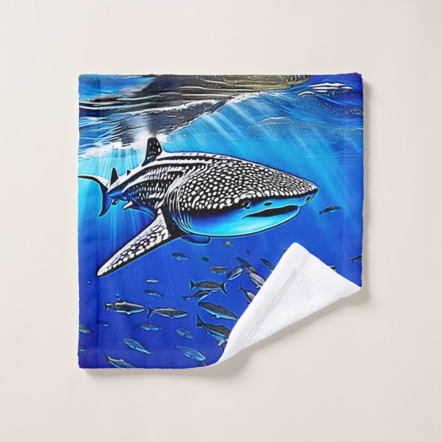Whale Shark Majesty Design (Gant de toilette)