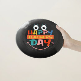 Wham-O Frisbee Colorful Happer Teachers Day Drôle Visage