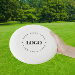Wham-O Frisbee Logo d'affaires circulaire personnalisé minimalist<br><div class="desc">Faites la promotion de votre entreprise avec ce frisbee cool,  avec modèle de logo personnalisé! Ajoutez facilement votre propre logo en cliquant sur l'option "personnaliser".</div>
