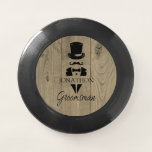 Wham-O Frisbee Salons personnalisés<br><div class="desc">Groomsmen personnalisé Wham-O Frisbee. Personnalisez ce design avec votre propre texte. Customisez davantage cette conception en sélectionnant le lien "customiser plus loin".</div>
