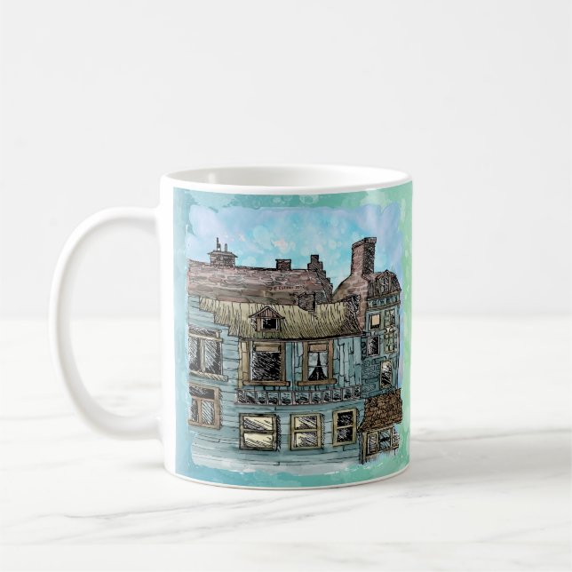 Wharf Scene 2 mug (Gauche)