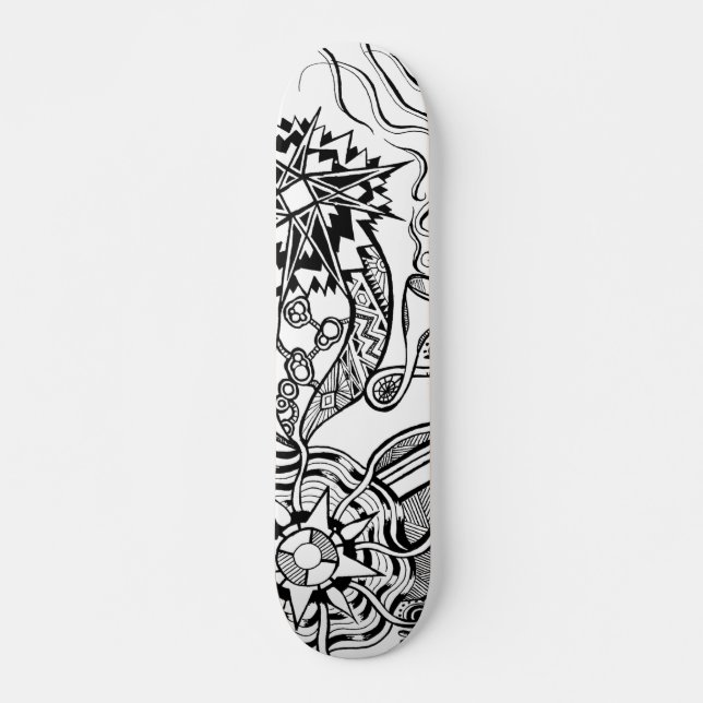 What is happening skateboard with doodle art (Devant)