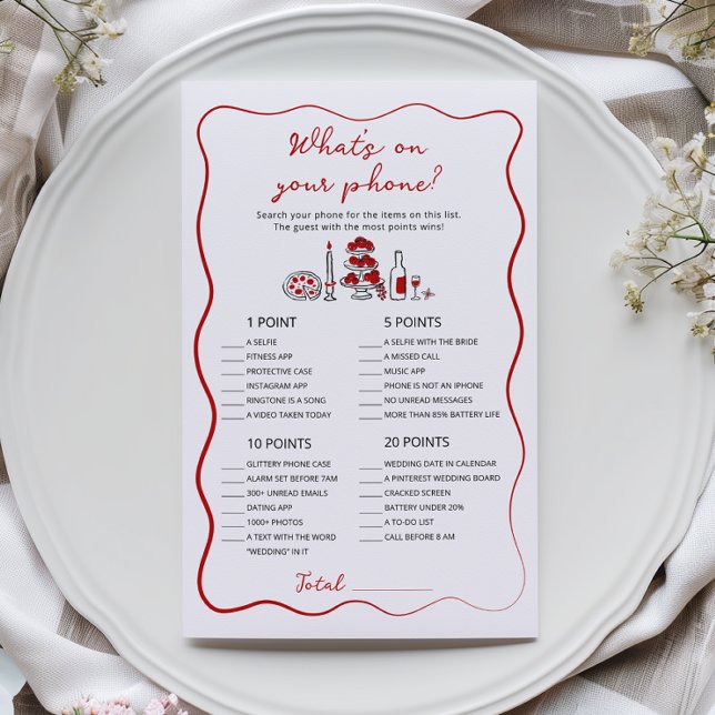 What’s on Your Phone Italian Fête des mariées game (Créateur téléchargé)
