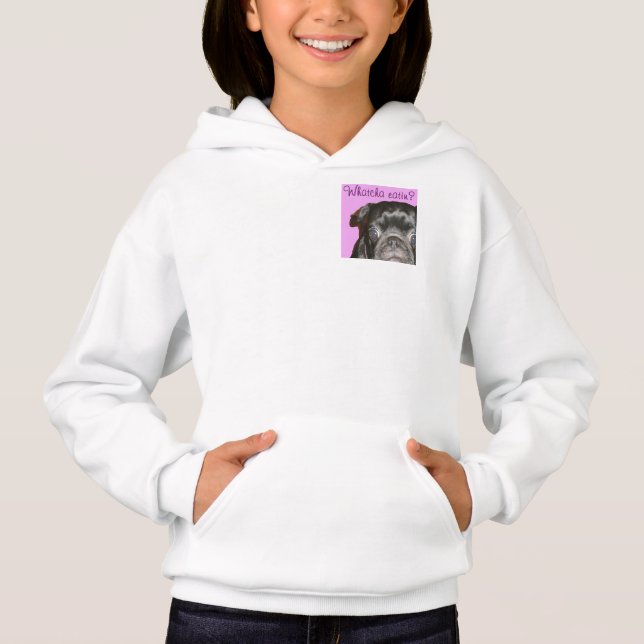 Whatcha Eatin Sweat - shirt à capuche Zip en polai (Devant)