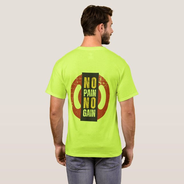 WhateverItTakes NoPainNoGain  Men's Basic T-Shirt (Dos entier)