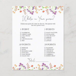 Whats fleur sauvage dans votre sac à main