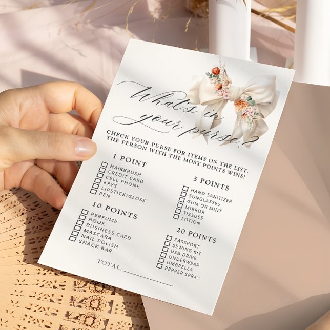 Whats Floral Bow dans votre jeu de Baby shower de  (Créateur téléchargé)