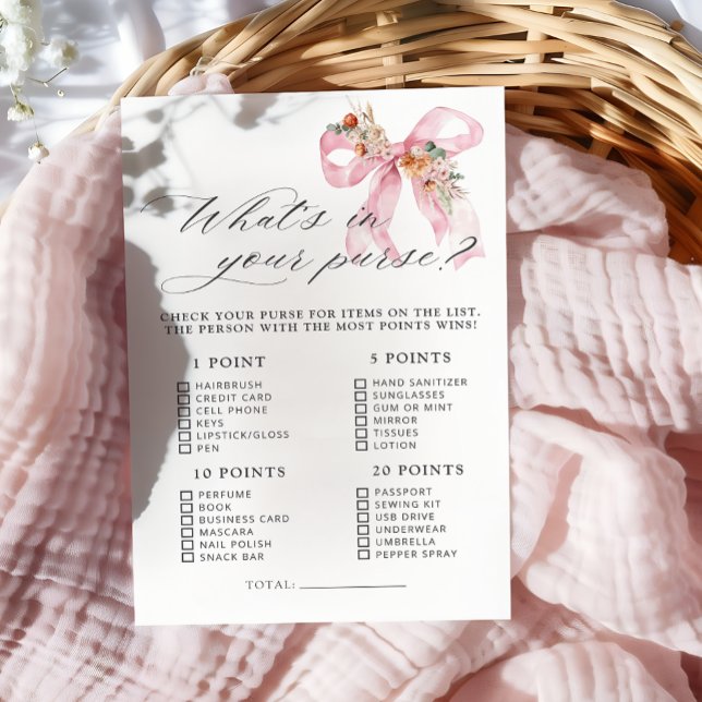 Whats Floral Bow dans votre jeu de Baby shower de  (Créateur téléchargé)