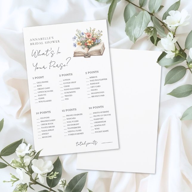 Whats In Your Purse Book Bridal Shower Game (Whats In Your Purse Book Bridal Shower Game)