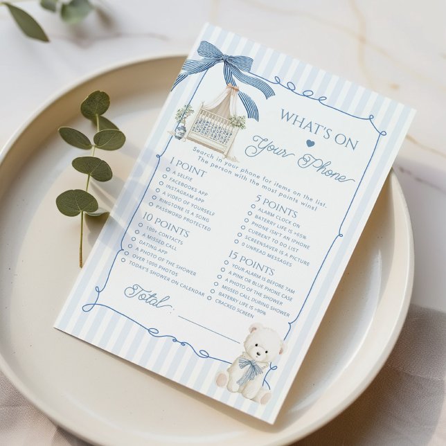 Whats on your Phone French Nursery Coquette Bow (Créateur téléchargé)