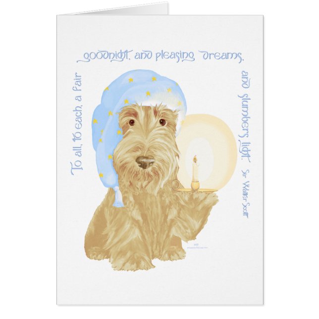 Wheaten Scottie Bonne nuit (Devant)