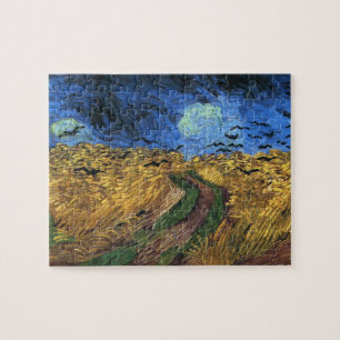 Wheatfield de Van Gogh avec le puzzle de