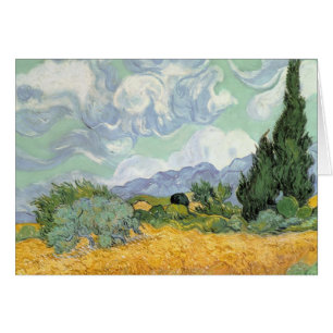 Wheatfield de Vincent van Gogh avec des cyprès,