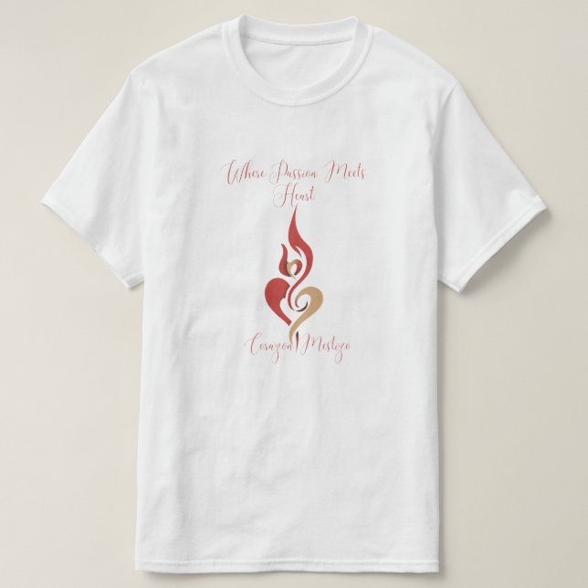 Where Passion Meets Heart Artist Name T-shirt (Design devant)