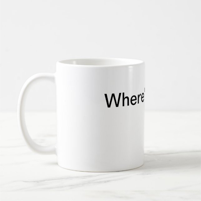 Wheres Milk Mug (Gauche)
