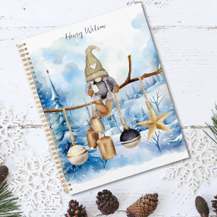 Whimshouse Winter Lady Gnome sur Blue