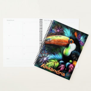Whimsical Abstrait Toucan Bird Personnalisé