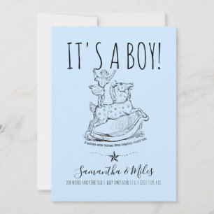 Whimsical C'est un garçon Faire-part de naissance 