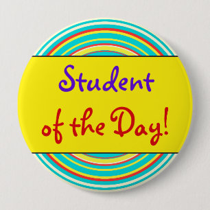 Whimsical "Étudiant du jour !" Badge