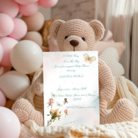 Whimsical Fairy garden bébé invitation Card