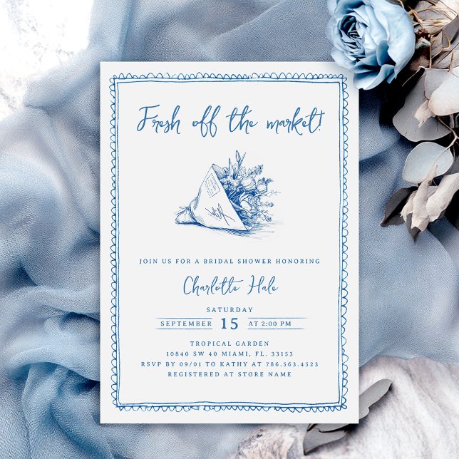 Whimsical Farmers Invitation à la douche nuptiale (Créateur téléchargé)