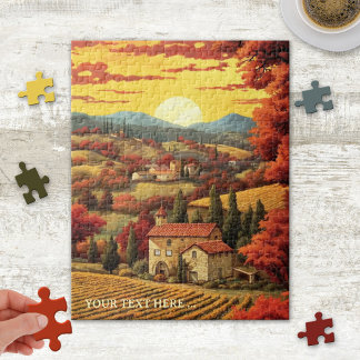 Whimsical Fine Art Toscane Italie Puzzle