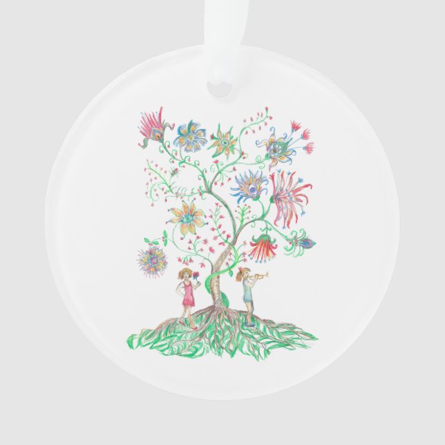 Whimsical Floral Tree  (devant)