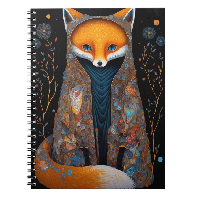 Whimsical Fox Woodland Imaginaire Carnet d'art (Devant)