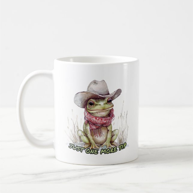 Whimsical Frog Coffee Mug (Gauche)