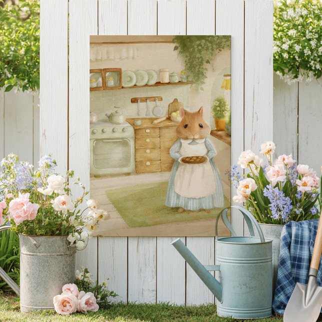 Whimsical hamster Storybook kids Poster (Créateur téléchargé)