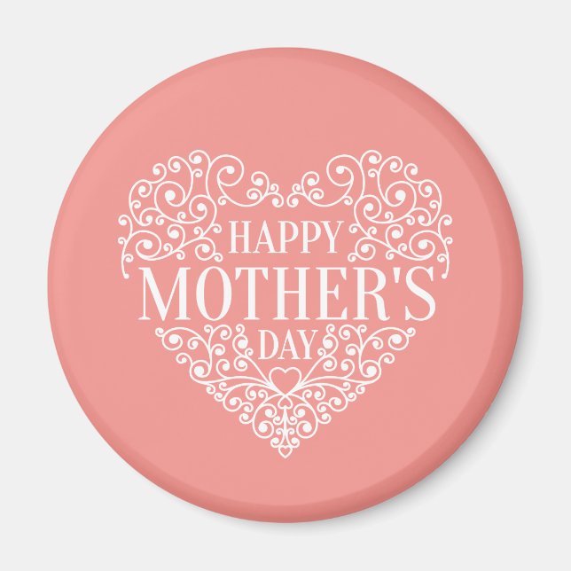 Whimsical Happy Mother's Day | Magnet (Devant)