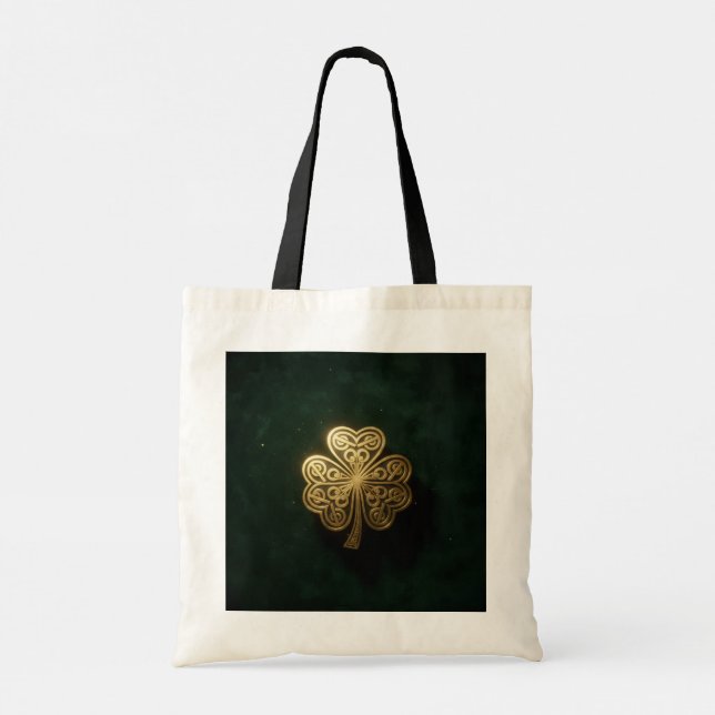 Whimsical Leprechaun Pot of Gold Tote Bag (Dos)