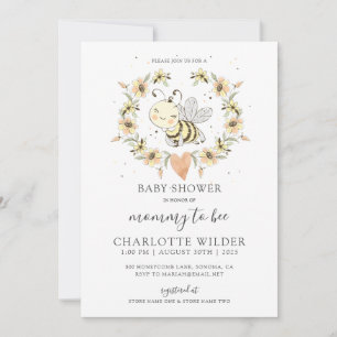 Whimsical Mommy To Bebe Baby shower Invitation