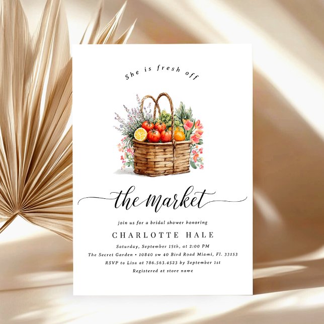 Whimsical off the Market Bridal Shower Invitation (Créateur téléchargé)