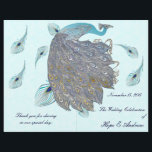 Whimsical Peacock Feathers Programme de mariage<br><div class="desc">voir plus vintage paon oiseau Peacock Wedding Invitations Vintage Art nouveau Peacock Bird Parade Mariage -voir plus Vintage Bird Products Vintage Paisley Peacock Colors ou Fuchsia and Lime Paisley Faire-part de mariage -Paisley Peacock Colours Wedding Invitations, RSVP, Save the Date and Direction or Reception Cards. Cartes RSVP et Place RSVP...</div>