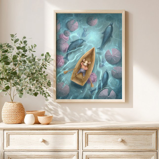 Whimsical River Storybook kids Poster (Créateur téléchargé)