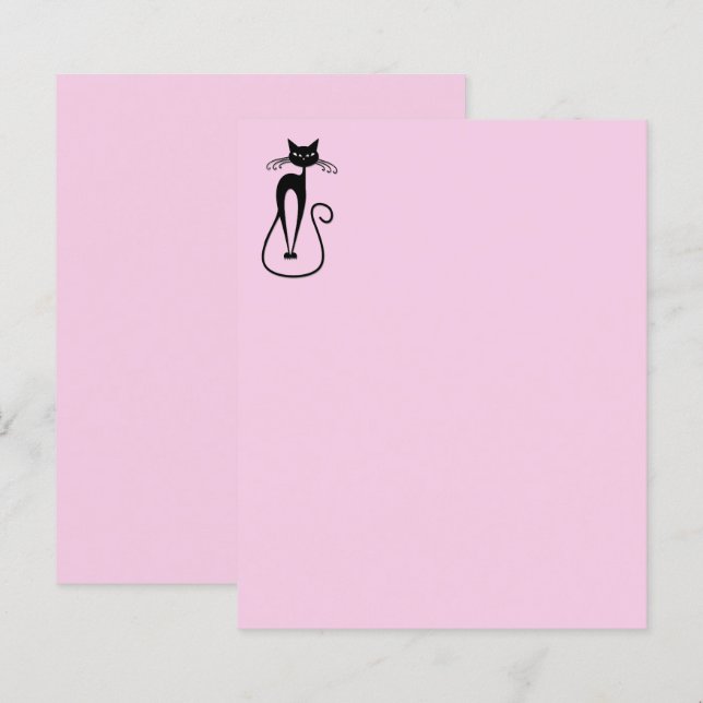 Whimsical Skinny Chat noir rose (Devant / Derrière)