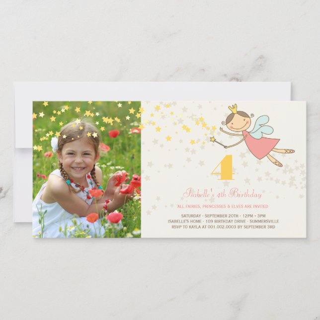 Whimsical Sweet Fairy Princesse Fille Fête d'anniv (Devant)