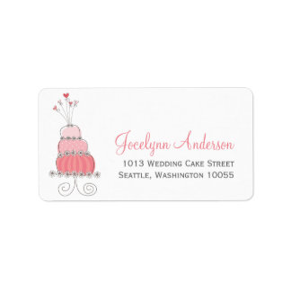 Whimsical Sweet Mariage Étiquettes de adresse pers