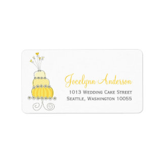 Whimsical Sweet Mariage Étiquettes de adresse pers
