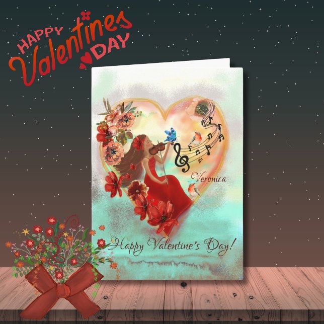 Whimsical Women jouer de la carte de musique (Whimsical Women playing music Card)