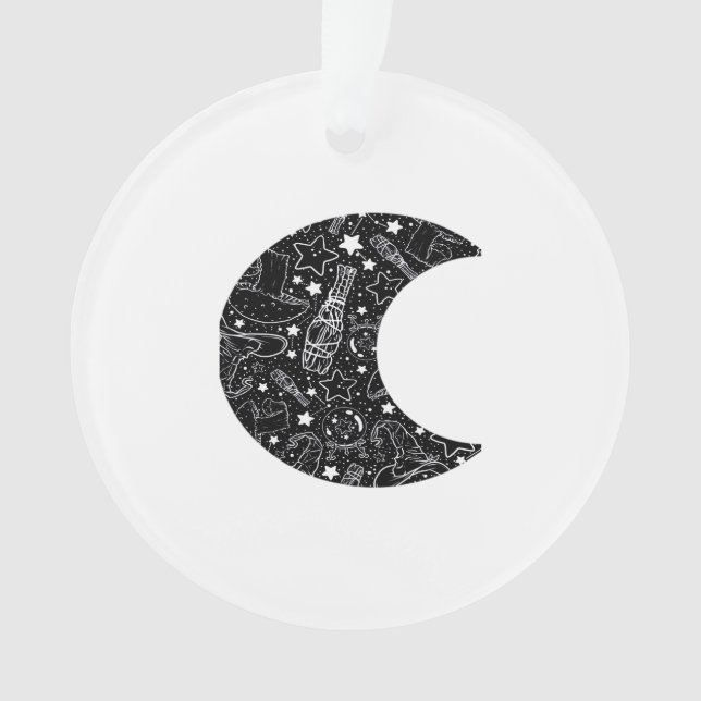 Whimsigoth Witch Moon Wicca Kawaii Goth Tattoo Ast (devant)