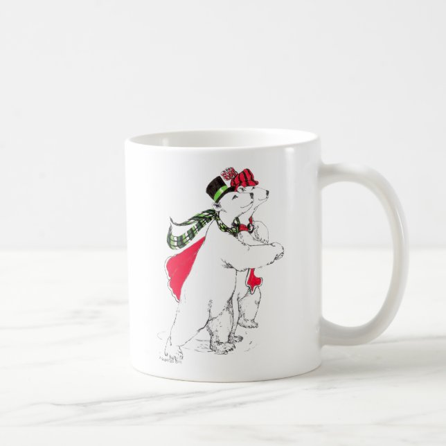 Whimssical Christmas Alaska Wildlife Coffee Mug (Droite)