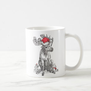 Whimssical Christmas Alaska Wildlife Coffee Mug