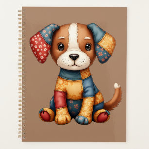 Whimswork Puppy Folk Art Cottagecore