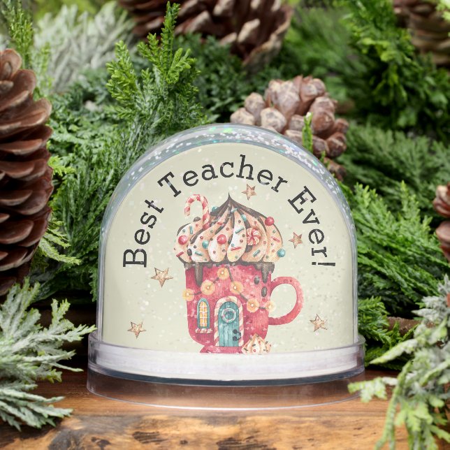 Whimsy Best Teacher Watercolor Sweets Fairy House (Hiver)