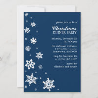 Whimsy Snowflakes Invitations