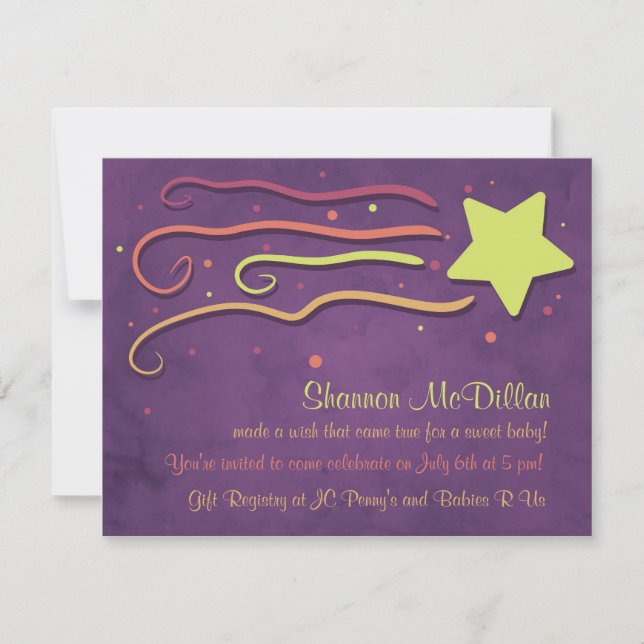 Whimsy Tir Star Baby shower Invitation (Devant)