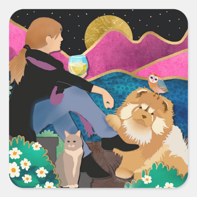 WHINE with ME stickers chow (Devant)