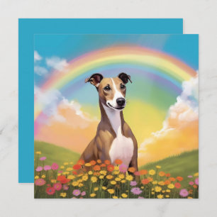 Whippet Rainbow Bridge Memorial Nom personnalisé d
